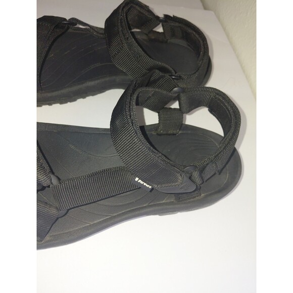 Teva-Men\'s Size 11 Black Hurricane Textile Upper Casual Sandals WATER,  Hiking.
